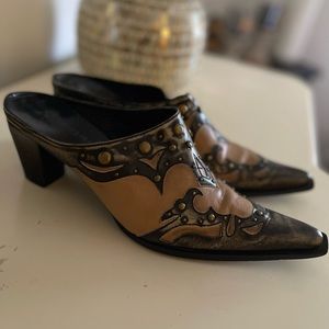 J. Renee’ slide in shoes “Cowboy style” 2 pair!